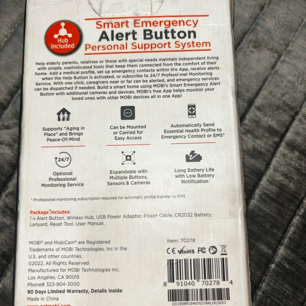 MOBI Smart Emergency Alert Button